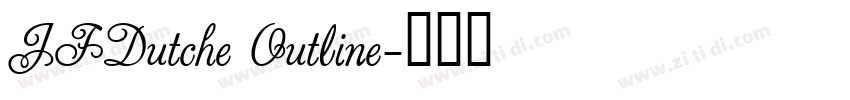 JFDutche Outline字体转换